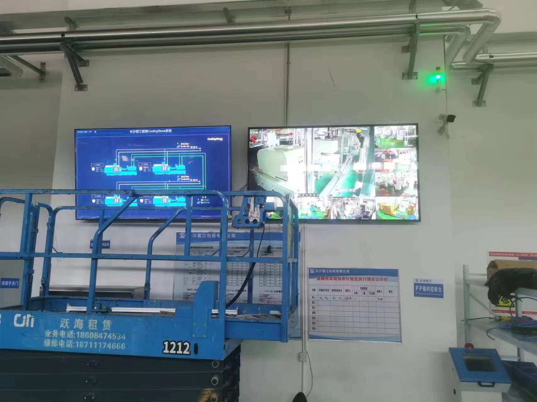 監控顯示器多畫面顯示圖片